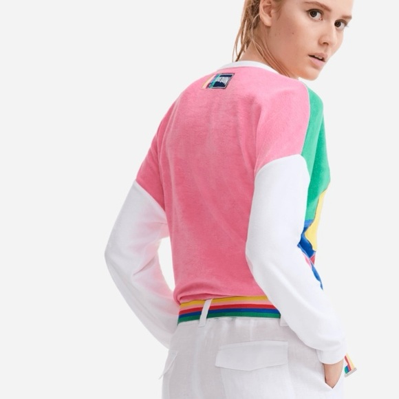 Vilebrequin x JCC Jean-Charles de Castelbajac Terry Top Light Sweater Shirt L - Picture 4 of 12